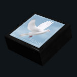 トリンケットボックス鳩 ギフトボックス<br><div class="desc">黒い木に鳩のプリントで表示されたトリンケットボックス。大きいサイズを表示。こカスタマイズの品買目はストックイメージfreepik.com</div>