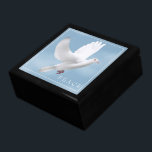 トリンケットボックス鳩 ギフトボックス<br><div class="desc">黒い木に鳩のプリントで表示されたトリンケットボックス。大きいサイズを表示。こカスタマイズの品買目はストックイメージfreepik.com</div>