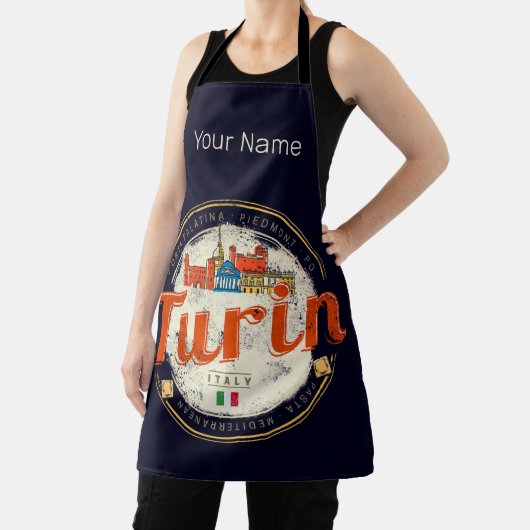 トリンピエモンテレトロスカイラインイタリアンヴィンテージパスタ エプロン (インサイチュ)