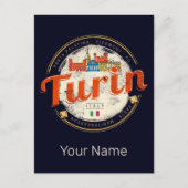 トリンピエモンテレトロスカイラインイタリアンヴィンテージパスタ シーズンポストカード (正面)