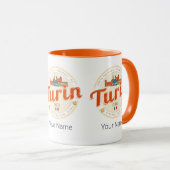 トリンピエモンテレトロスカイラインイタリアンヴィンテージパスタ マグカップ (正面右)