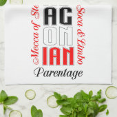 トリン誇りを持ったバゴニアの両親の2B キッチンタオル (折り畳み)