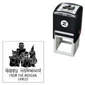 トリーターシルエットハッピーハローウィンウィッシュ セルフインキングスタンプ (インサイチュ)