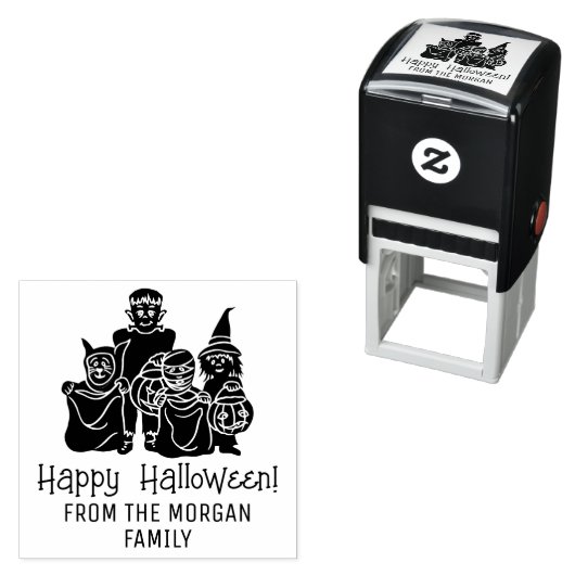 トリーターシルエットハッピーハローウィンウィッシュ セルフインキングスタンプ (インサイチュ)