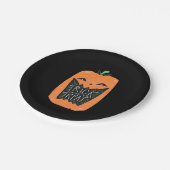 トリートカボンプキンハローウィンパーティ ペーパープレート (アングル)