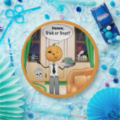 トリートカボンプキンパパ ペーパープレート (パーティー)