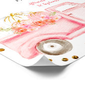 トリートピンクのトラックのカボチャのサインを取って下さい ポスター (角)