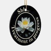 トリートメントルーム蓮の花は邪魔しない セラミックオーナメント (右)