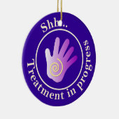 トリートメント進行中陰陽ドアハンガー セラミックオーナメント (右)