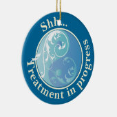 トリートメント進行中陰陽ドアハンガー セラミックオーナメント (右)