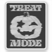 トリートモードグリッチカボチャ シール (正面)
