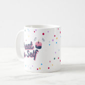 トリートヨーセルフ誕生日散水コーヒーマグ コーヒーマグカップ (正面左)