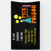 トリート狩りハロウィーンコミュニティファミリー 横断幕 (縦)