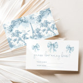 トリーブーフランスのルいくつ弓ベビーシャワーゲーム エンクロージャーカード