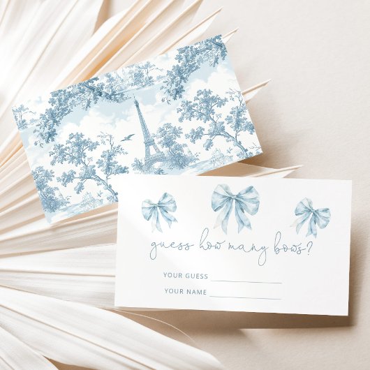 トリーブーフランスのルいくつ弓ベビーシャワーゲーム エンクロージャーカード