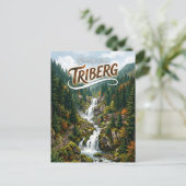 トリーベルクの滝 (Triberg Waterfalls) ドイツ ポストカード (スタンド正面)