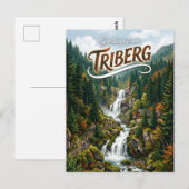 トリーベルクの滝 (Triberg Waterfalls) ドイツ ポストカード (正面/裏面)