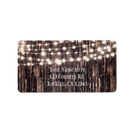 トリー素朴バークウッド&ライト秋招待状 ラベル