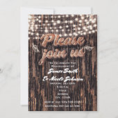 トリー素朴バークウッド&ライト秋招待状 招待状 (正面)