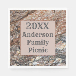 トリー素朴バーク年間懇親会ファミリーピクニック スタンダードランチョンナプキン