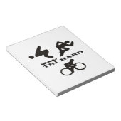 トリ懸命トライアスロンのギフトウェアとアクセサリー ノートパッド (アングル)