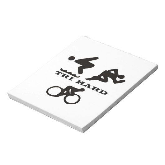 トリ懸命トライアスロンのギフトウェアとアクセサリー ノートパッド (回転)