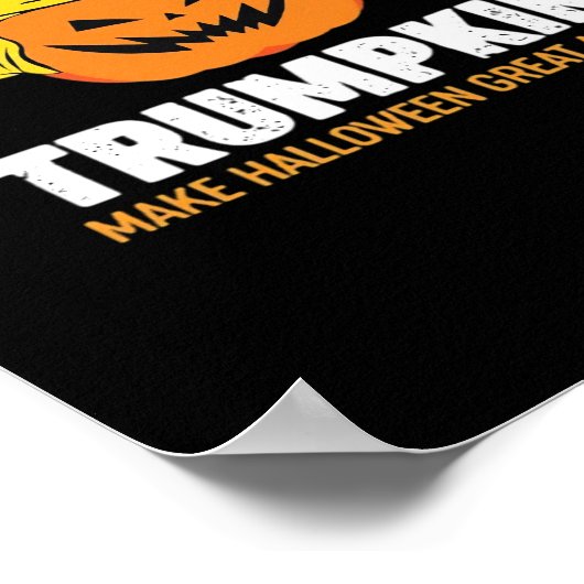 トリmpkin再ハロウィン素晴らしクラシック ポスター (角)
