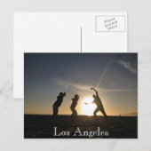 トルウ シモヤマのサンタモニカビーチ ポストカード (正面/裏面)