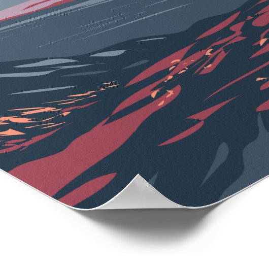 トルガットマウンテンズナショナルパークカナダヴィンテージ ポスター (角)