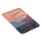 トルガットマウンテンズナショナルパークカナダヴィンテージ マグネット (右側)