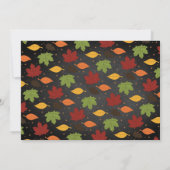 トルキーの小さい秋の感謝祭1歳の誕生日写真 サンキューカード (裏面)