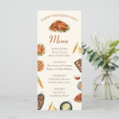 トルキーの感謝祭ディナーメニュー メニュー (スタンド正面)