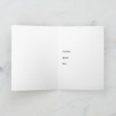 トルキーの結婚式 折りたたみ式ホリデーカード シーズンカード (内部)