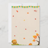 トルキーの誕生日招待状 トルキー誕生日男の子 招待状 (裏面)