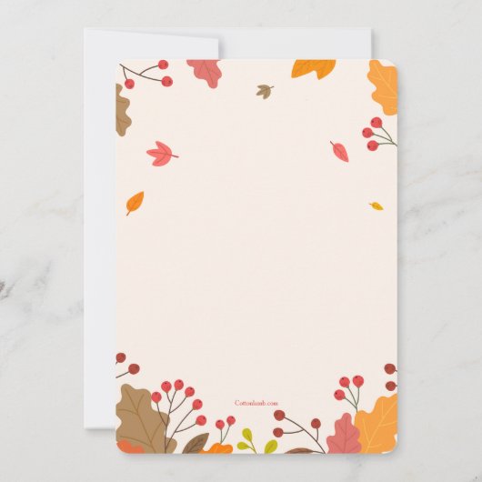 トルキー招待状 招待状 (裏面)