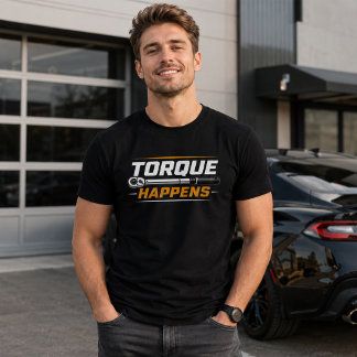 トルクは起こる 面白いメカニックTシャツ Tシャツ