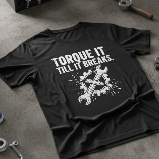 トルクをかけすぎて壊れちゃう メカニックTシャツ Tシャツ