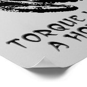 トルクホールダートバイクモトクロスポスターサインおもしろい ポスター (角)