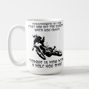 トルクホールダートバイクモトクロスマグカップ ジョーク コーヒーマグカップ