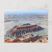 トルクメニスタンのヤンギカラキャニオンの旅行絵葉書 ポストカード (正面)