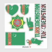 トルクメニスタンの国のシンボルを形作る シール (シート)