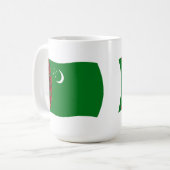 トルクメニスタンの旗マグ コーヒーマグカップ (正面左)