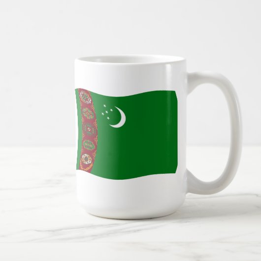 トルクメニスタンの旗マグ コーヒーマグカップ (右)