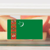 トルクメニスタンの旗 ラベル (貼付)