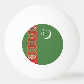 トルクメニスタンの旗 卓球ボール (裏面)