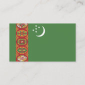 トルクメニスタンの旗 名刺 (正面)