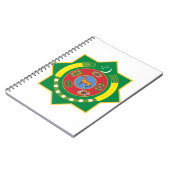 トルクメニスタンの紋章 ノートブック (左側)