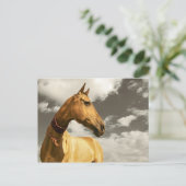 トルクメニスタンの金馬 ポストカード (スタンド正面)