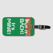 トルクメニスタン国おもしろい国旗 ラゲッジタグ (正面横)