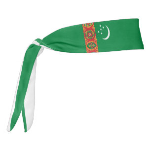 トルクメニスタン国エレガント国旗 タイヘッドバンド